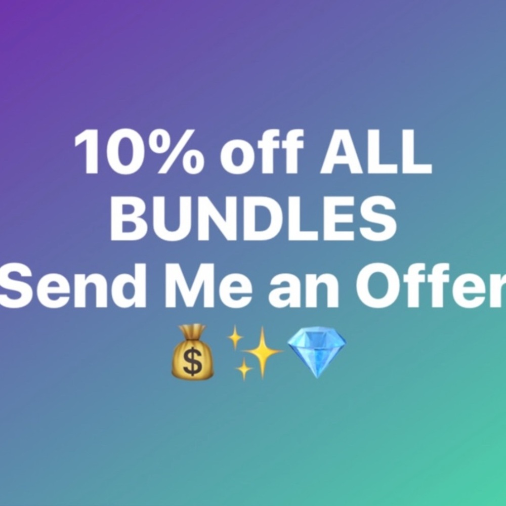 10% off ANY & ALL BUNDLES! ✨